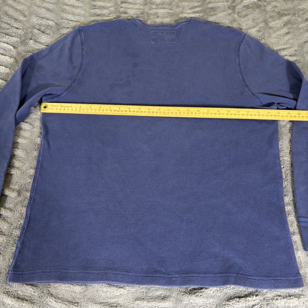 NFL Team Apparel Denver Broncos Blue Waffle Knit Thermal Shirt XXL AT049 - Picture 6 of 8
